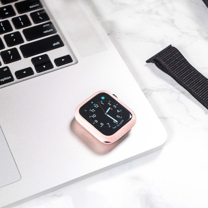 Силиконовый чехол Coteetci TPU Case розовый для Apple Watch 4/5/6/SE 40mm Силиконовый чехол Coteetci TPU Case розовый для Apple Watch 4/5/6/SE 40mm