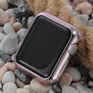 Силіконовий чохол Coteetci рожевий для Apple Watch 3/2 42мм