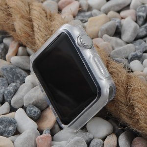 Силіконовий чохол Coteetci прозорий для Apple Watch 3/2 42мм