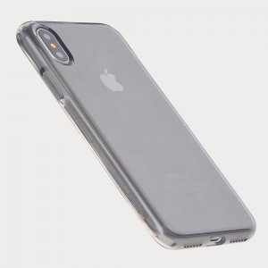 Ультратонкий чехол (TPU) Coteetci Ultra-thin полупрозрачный черный для iPhone X/XS