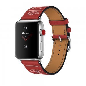 Шкіряний ремінець COTEetCI W13 червоний для Apple Watch 42/44/45 мм