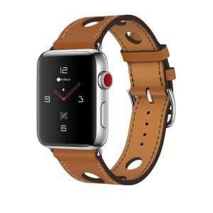 Кожаный ремешок COTEetCI W15 коричневый для Apple Watch 42/44/45/49 мм