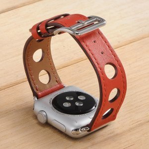 Кожаный ремешок COTEetCI W15 красный для Apple Watch 38/40/41 мм