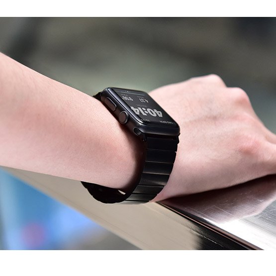 Ремешок COTEetCI W25 черный для Apple Watch 42/44/45mm (УЦЕНКА: царапины)