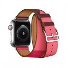 Ремінець Coteetci W36 Long бордовий + рожевий для Apple Watch 42/44/45/49mm