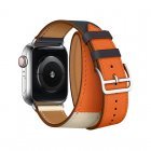 Ремешок Coteetci W36 Long синий + оранжевый для Apple Watch 42/44/45/49mm