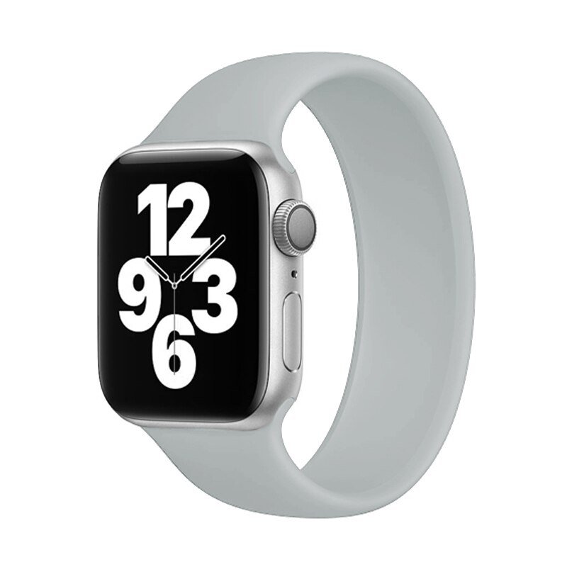 Силиконовый ремешок COTEetCI W58 серый для Apple Watch 42/44/45/49mm (150)