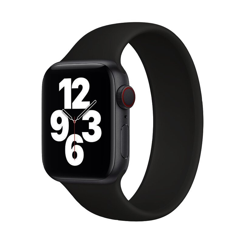 Силіконовий ремінець COTEetCI W58 чорний для Apple Watch 38/40/41mm (150)
