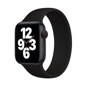Силиконовый ремешок COTEetCI W58 черный для Apple Watch 42/44/45/49mm (160)