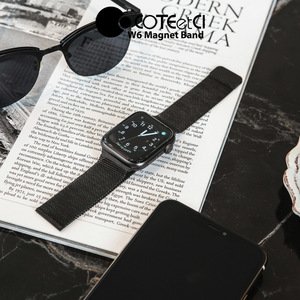 Ремінець Coteetci W6 чорний для Apple Watch 42/44/45/49 мм