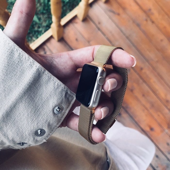 Ремінець Coteetci W6 рожеве золото для Apple Watch 42/44/45/49 мм