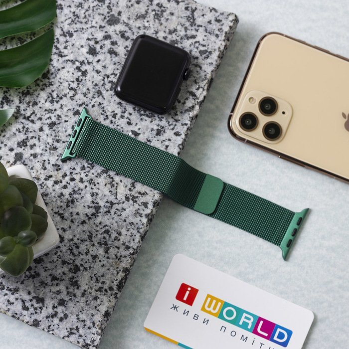 Ремешок Coteetci W6 зелёный для Apple Watch 38/40 мм Ремешок Coteetci W6 зелёный для Apple Watch 38/40 мм