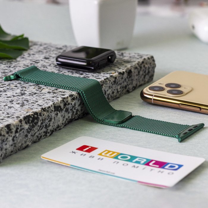 Ремешок Coteetci W6 зелёный для Apple Watch 38/40 мм Ремешок Coteetci W6 зелёный для Apple Watch 38/40 мм