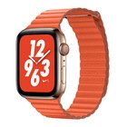 Ремінець Coteetci W7 Leather Magnet Band помаранчевий для Apple Watch 38/40/41mm