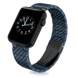 Ремешок Coteetci W76 Carbon Fiber Pattern синий для Apple Watch 42/44/45/49mm (22008-BL)