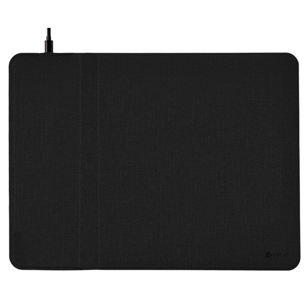 Беспроводное ЗУ + коврик для мышки Coteetci черный