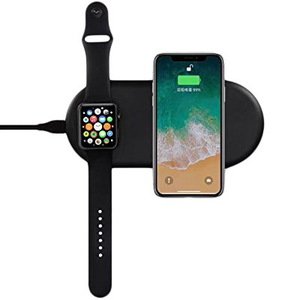 Беспроводное зарядное устройство Coteetci WS-7 черное для Apple Watch и iPhone (уценка)