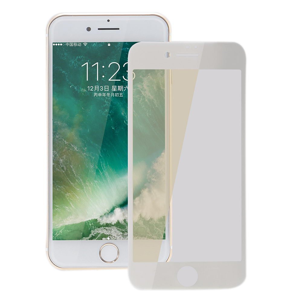 Захисне скло Coteetci silk screen printed full-screen 0,15мм, глянсове, біле для iPhone 7 Plus