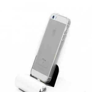 Силиконовый чехол Coteetci ABS серебристый + прозрачный для iPhone 5/5S/SE