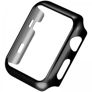 Пластиковый чехол Coteetci черный для Apple Watch 38мм (Серии 1-3)