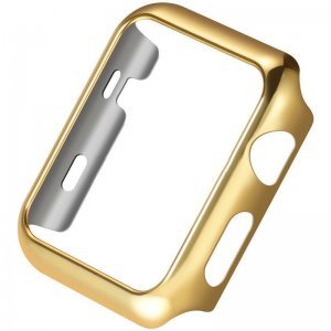 Пластиковый чехол Coteetci золотой для Apple Watch 38мм (Серии 1-3)