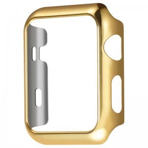 Пластиковый чехол Coteetci золотой для Apple Watch 42мм (Серии 1-3)