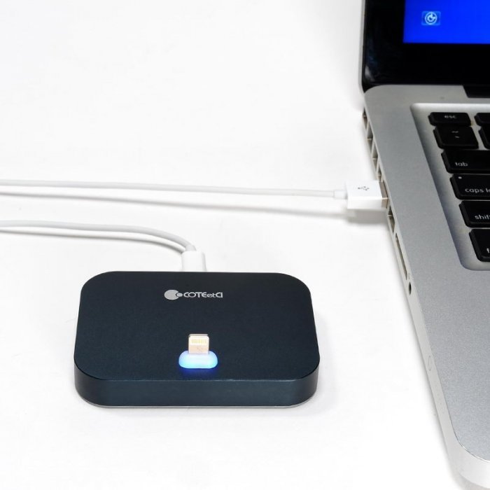 Док-станция для Apple iPhone - Coteetci Base12 черная Док-станция для Apple iPhone - Coteetci Base12 черная