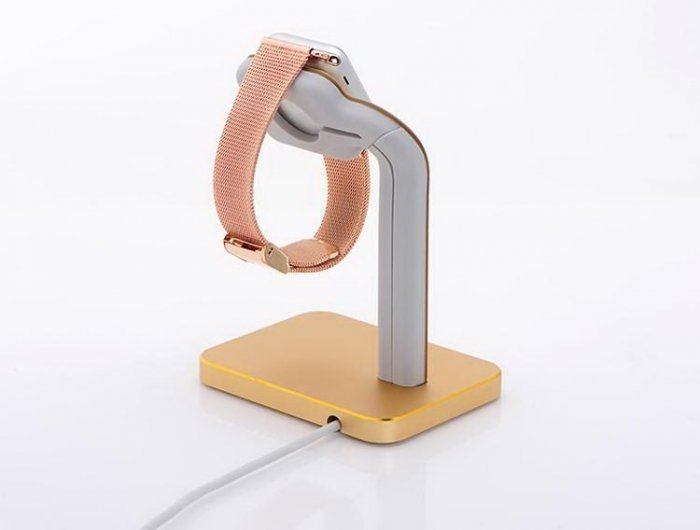 Док-станция Coteetci Base4 золотистая для Apple Watch