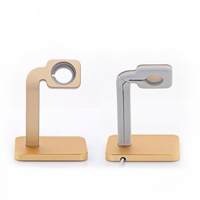 Док-станция Coteetci Base4 золотистая для Apple Watch