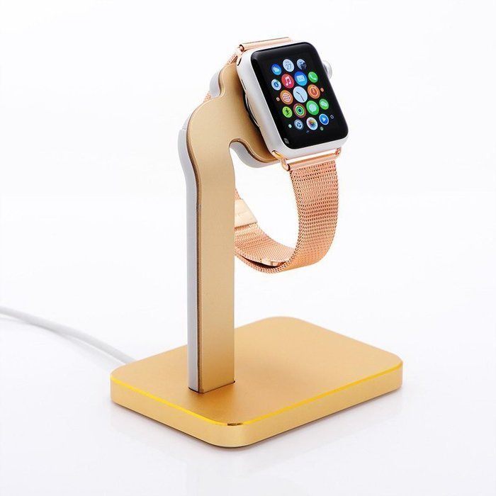 Док-станция Coteetci Base4 золотистая для Apple Watch