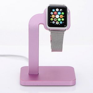 Док-станция Coteetci Base4 розовая для Apple Watch