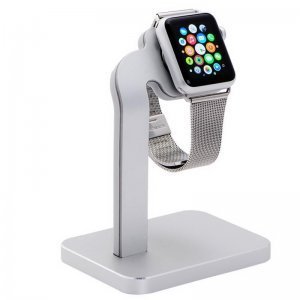 Док-станция для Apple Watch - Coteetci Base4 серебристая