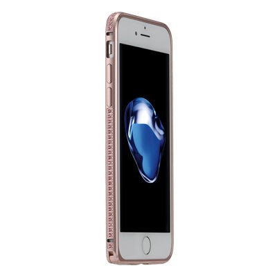 Бампер со стразами Coteetci Diamond розовое золото для iPhone 7 Plus/8 Plus