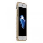 Бампер со стразами Coteetci Diamond золотой для iPhone 7 Plus/8 Plus