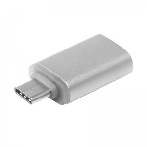 Переходник COTEetCI с USB на micro-USB серебристый