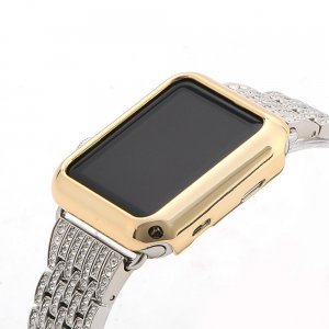 Чехол-накладка для Apple Watch 38мм - Coteetci золотистый