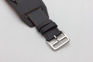 Ремінець Coteetci W10 Hermes темно-сірий для Apple Watch 42/44/45/49 мм