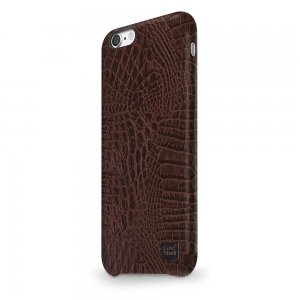 Ультратонкий чехол CaseStudi Croco коричневый для iPhone 8 Plus/7 Plus