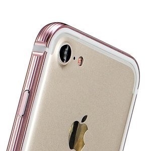 Металевий бампер Coteetci рожевий для iPhone 7/8/SE