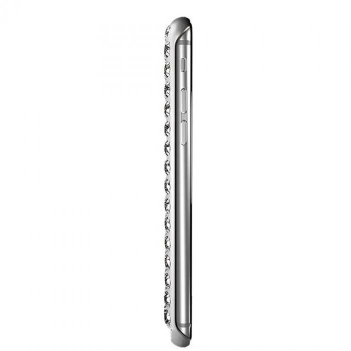 Чехол со стразами Lucien Elements Chrome серебристый для iPhone 6/6S Чехол со стразами Lucien Elements Chrome серебристый для iPhone 6/6S