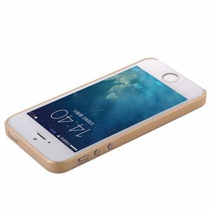 Полупрозрачный чехол BASEUS Wing золотой для iPhone 5/5S/SE