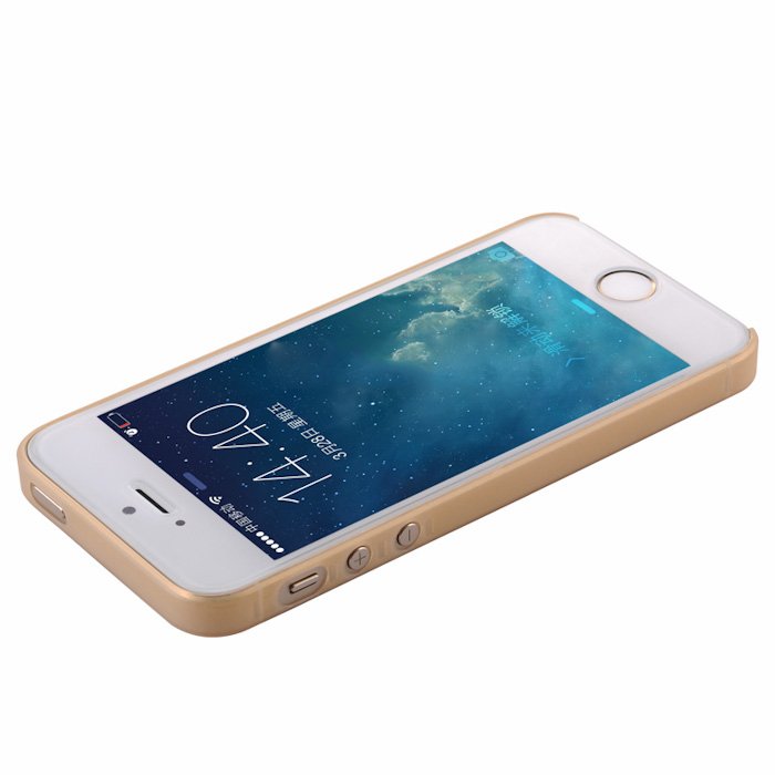 Полупрозрачный чехол BASEUS Wing золотой для iPhone 5/5S/SE Полупрозрачный чехол BASEUS Wing золотой для iPhone 5/5S/SE