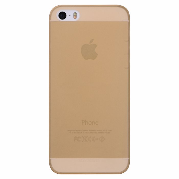 Полупрозрачный чехол BASEUS Wing золотой для iPhone 5/5S/SE Полупрозрачный чехол BASEUS Wing золотой для iPhone 5/5S/SE