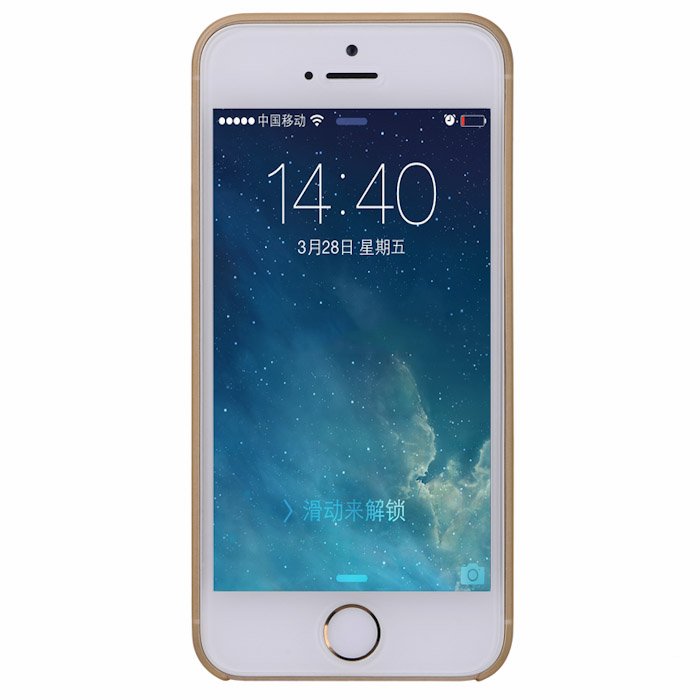 Полупрозрачный чехол BASEUS Wing золотой для iPhone 5/5S/SE Полупрозрачный чехол BASEUS Wing золотой для iPhone 5/5S/SE