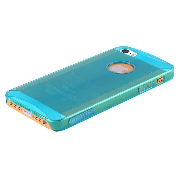 Пластиковый чехол BASEUS Ultra-thin голубой для iPhone 5/5S/SE Пластиковый чехол BASEUS Ultra-thin голубой для iPhone 5/5S/SE