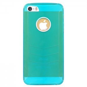 Пластиковый чехол BASEUS Ultra-thin голубой для iPhone 5/5S/SE