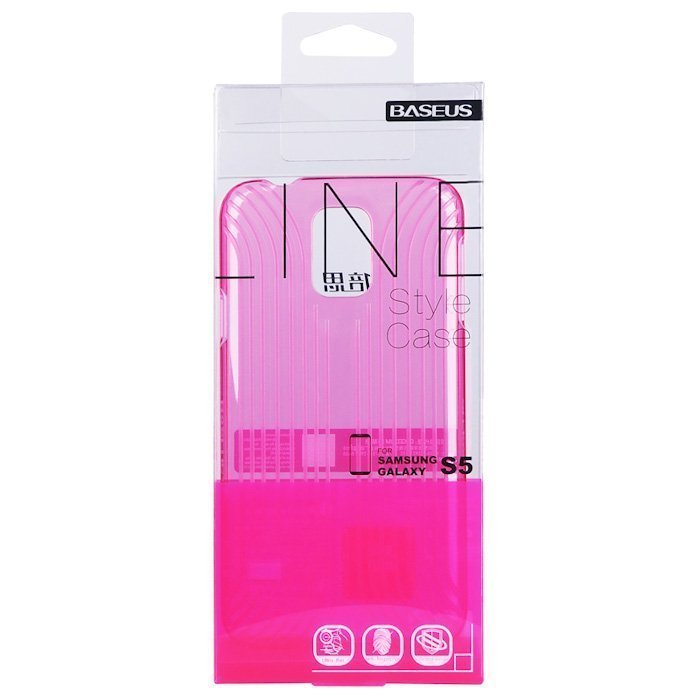 Чохол BASEUS Line Style рожевий для Samsung Galaxy S5