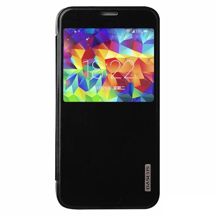 Чохол (книжка) BASEUS Primary color чорний Samsung Galaxy S5