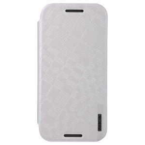 Чехол (книжка) Baseus Brocade белый для HTC One M8