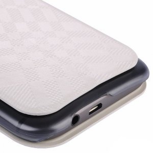 Чохол (книга) Baseus Brocade білий для HTC One M8